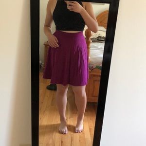 NWT Uniqlo Pink Flowy Skater Skirt